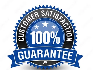 100% Customer Satisfaction Guarantee 100% Customer Satisfaction Guarantee